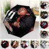 1pc Movie Umbrella Portable Folding Umbrella Iron Frame Hole Bone Structure Outdoor Home Umbrella
