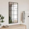 VidaXL Wall Mirror Black 50x100 Cm Rectangular Iron 358649