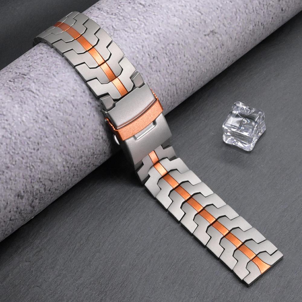 

20mm 22mm Titanium Bracelet for Huawei Watch GT6 Pro GT5/4 46mm Metal Luxury Strap For Samsung Galaxy 7 6 4 5 44mm 40mm Men Band galaxy 7 40mm 44mm