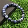 8mm Natural Sodalite Gemstone Handmade Round Beads Jewelry Designer Stretch Bracelet 7.5" For Husband/Wife RBB-25