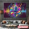 Colorful Microphone Tapestry Music Themed Wall Art Vibrant Design Home Decor Living Room Bedroom Recording StudioBackgroundCloth