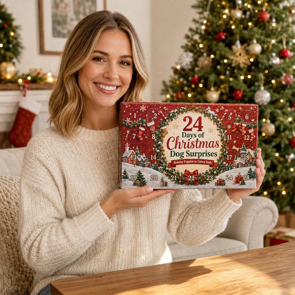 Hundeweihnachts-Adventskalender 2026 - Tag-Feiertags-Countdown mit Überraschungsgeschenken für Hunde