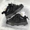 Thick-soled heightening black bread shoes women's new winter casual versatile dad shoes couple retro sneakers