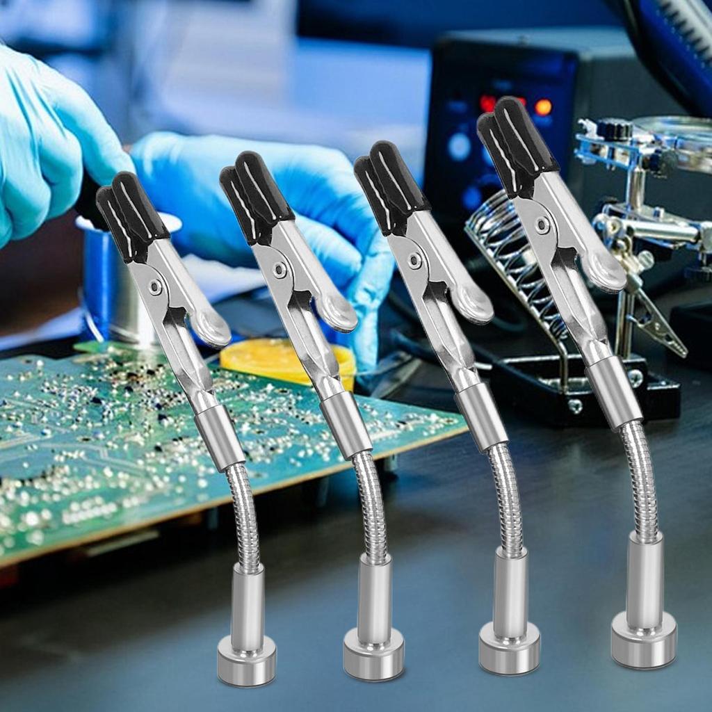Helping Hands Electronics PCB Circuit Board Hands Wire Holder Clamps Rotatable For Electronics Hobbyists Work Station Jewelry