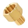 LPG Gas Adapter Brass Gas Pipe Adapter 3/8" Inner Thread to 1/4" Outer Reverse Thread LPG Tank Adapter