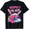 Cool Sport Baseball Home Plate Drip With Sprinkles Drip T-Shirt