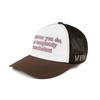 Slogan Trucker Hat Brown
