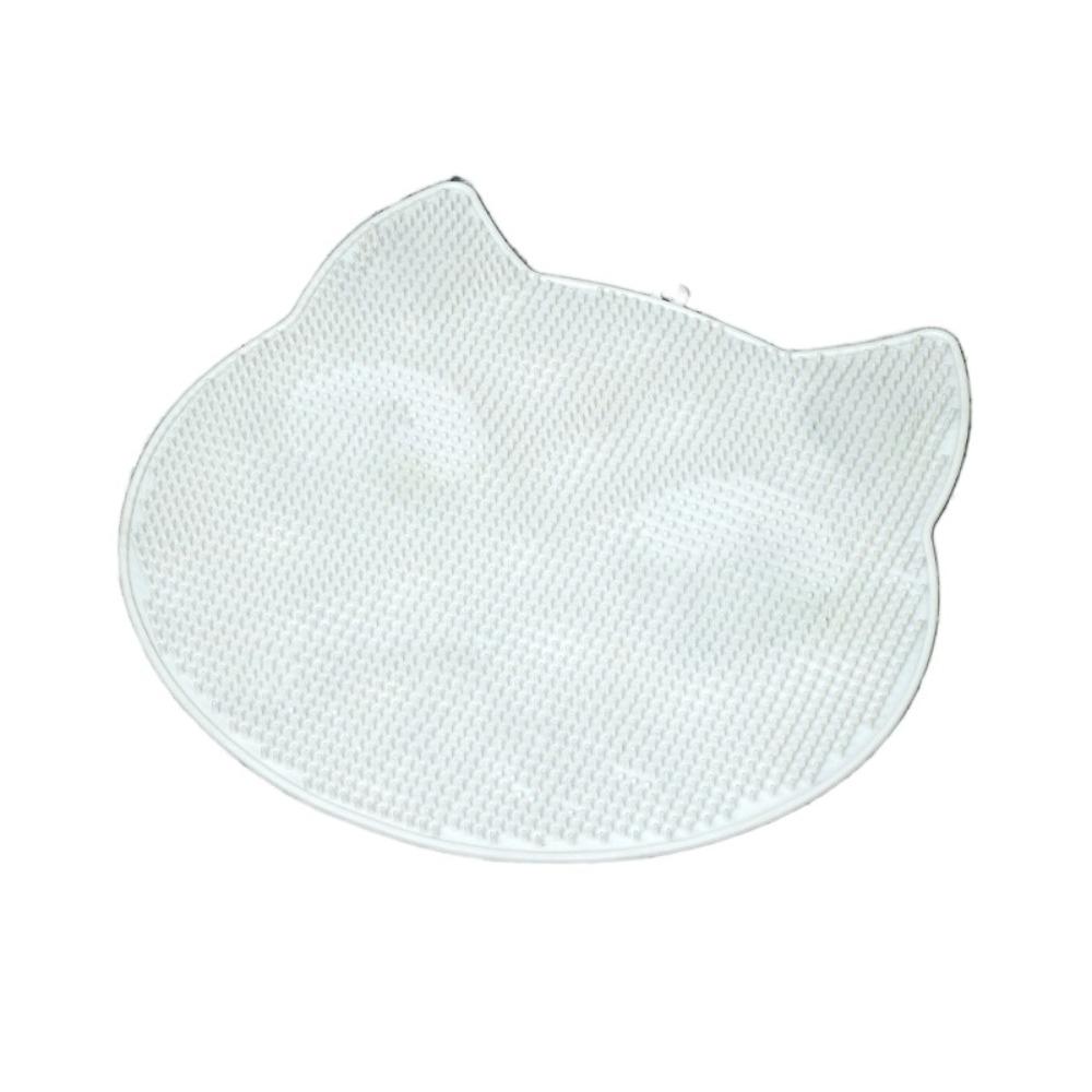 Cat Shaped Bathroom Non Slip Pad Cartoon Floor Mat Shower Foot Scrubber Mat  Washroom