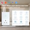 BSEED Zigbee 1/2/3Gang Touch Switches 1/2/3Way Tuya Smart Life App Control With UK Sockets Glass Panel Neutral Version White