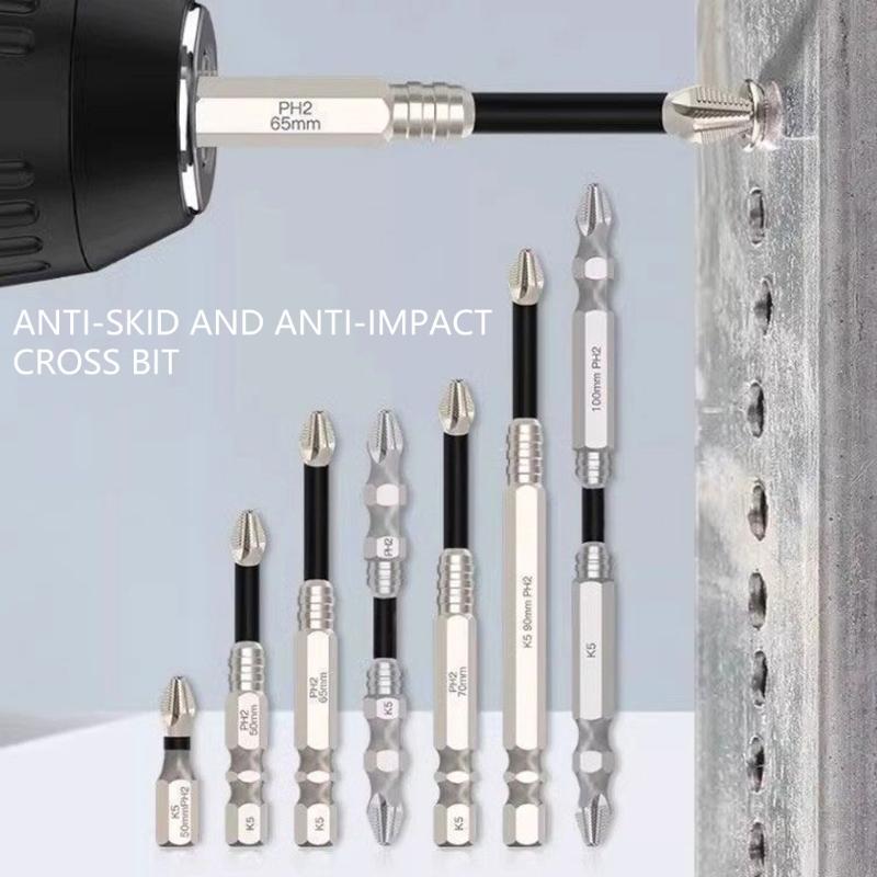 Reliable 9Piece High Magnetic Screwdriver Drill Bit for Efficient and Stable Operations, Ranging from 25-150mm Drill