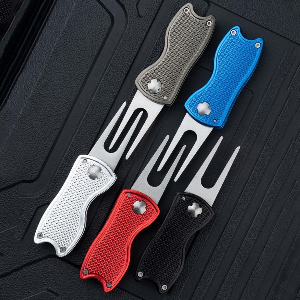 Magnetic Marker Golf Repair Tool Pop-up Button Golf Repair Fork Putting Green Fork Golf Equipment