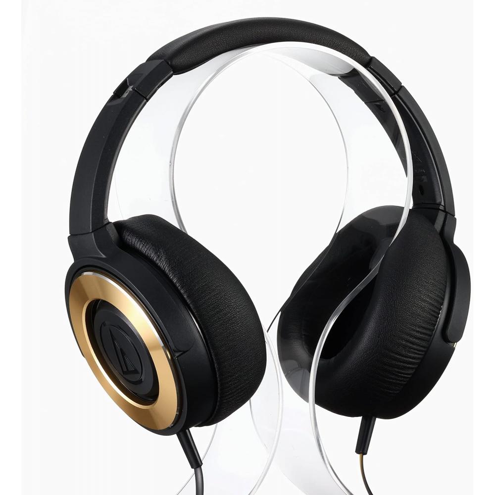 Audio Technica Solid Bass Portable Headphones Heavy Bass Black Gold Ath Ws550 Bgd Black Gold