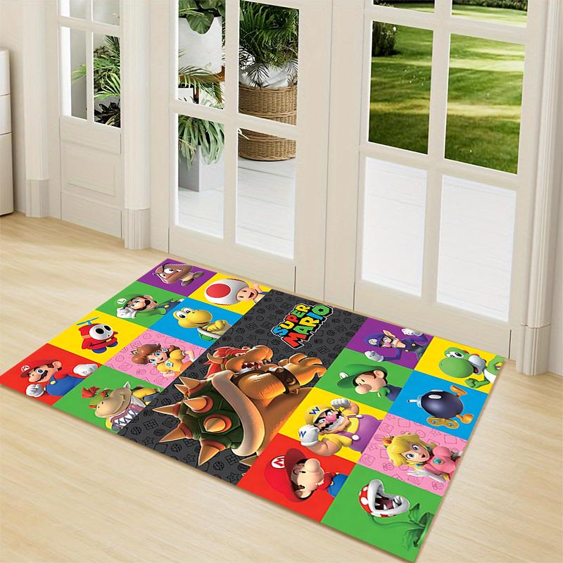Super Mario Characters Carpet Rug Soft Washable Anti Slip Home Living Room Sofa Mats Personalized Christmas Rug