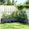 Planter with Trellis Blue Grey 200 x 160 x 142.5 cm PP