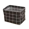 Foldable Storage Basket with Handles Waterproof Large Capacity Cotton Linen Printed