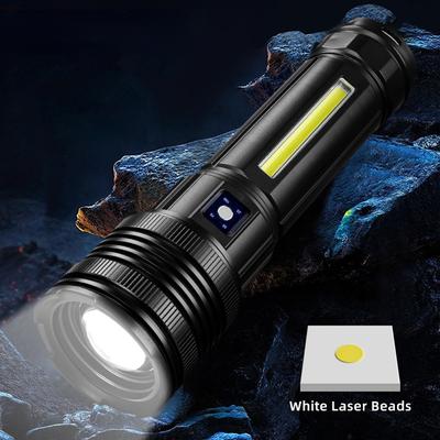 Ισχυρός φακός LED μεγάλης εμβέλειας Spotlight με πλευρικό φως COB Τύπος C Φανάρι φόρτισης Τακτικής φακός για λάμπα κάμπινγκ ψαρέματος