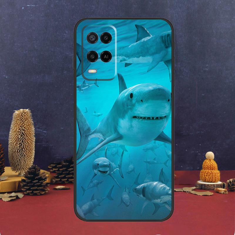 

Shark Ocean Fish Case For Oppo A16 A76 A96 A17 A57 A40 A60 A80 A98 A58 A78 A18 A38 A54 A74 A94 A15 A5 A6 Pro OPPO A74 4G