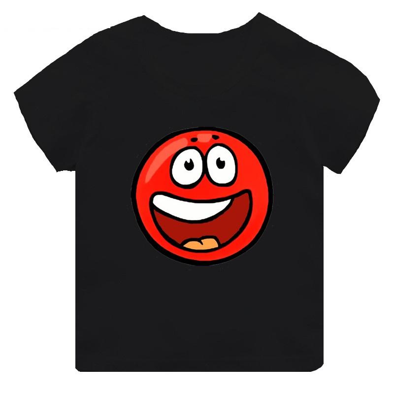Hot Sale Red Ball 4 Print Cartoon Kids Funny Summer Tops Men Women Adults Children Boy Gril Kids Parent Child Cotton T shirt