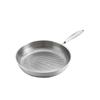 ZISIZ 26cm Non-Coated Stainless Steel Frying Pan
