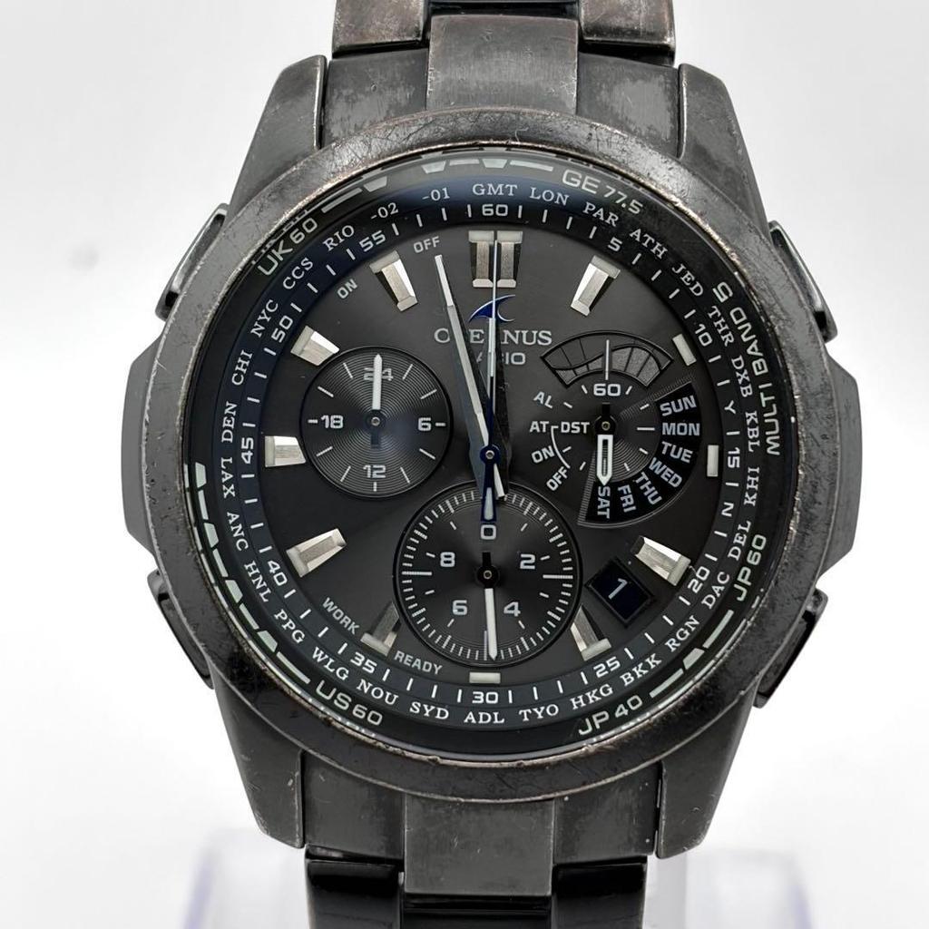 Used Operating Casio Oceanus OCW-M700 Radio Solar Titanium Condition Considered