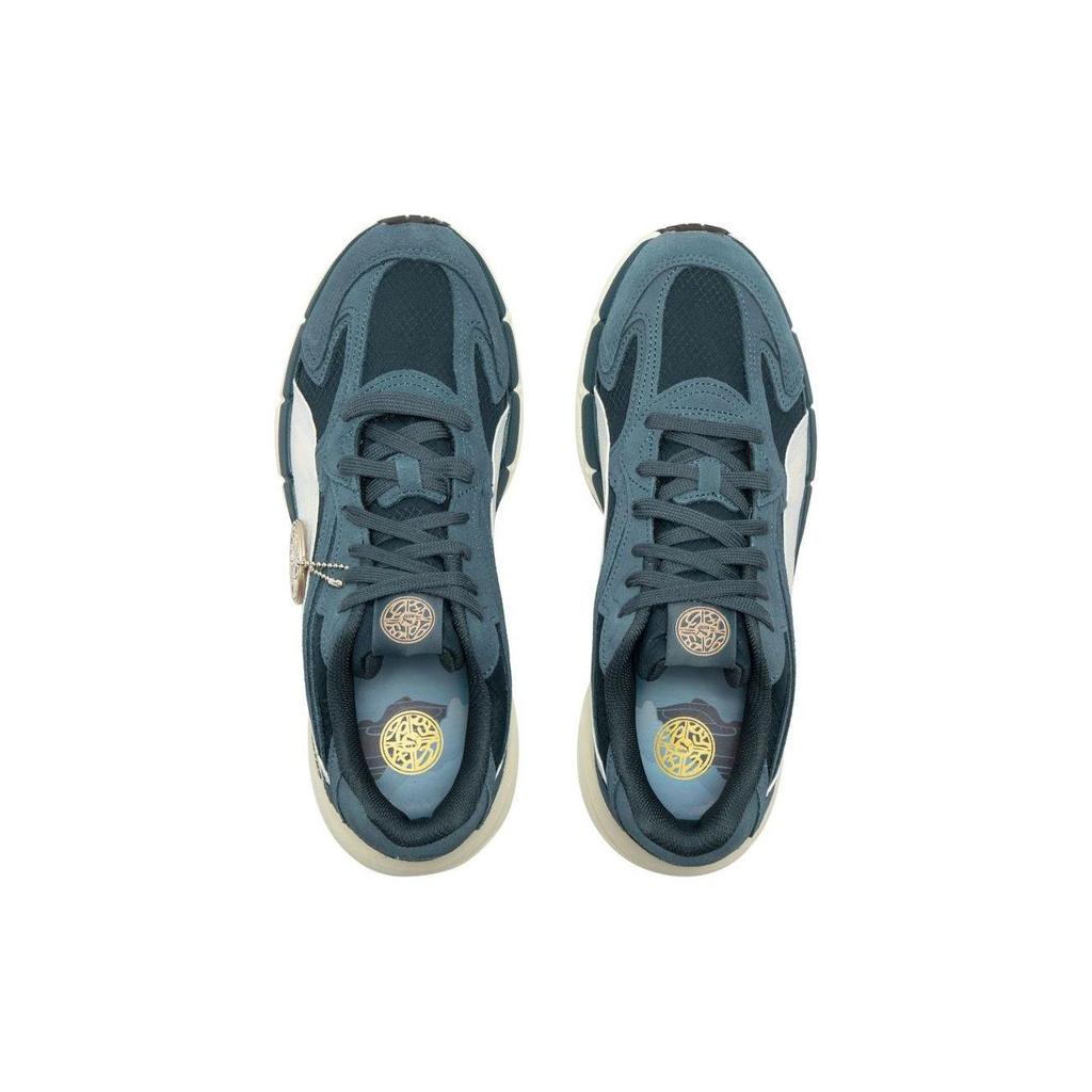 Puma Teveris Nitro Cny Papermaking Leather Casual Colorful Low Top Lifestyle Shoes Unisex Sneaker Blue White 392947-01