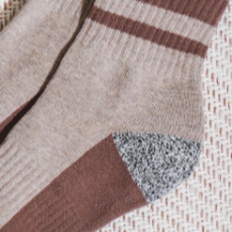 DaiSo EverlaSt Herren Wandersocke Lang Braun