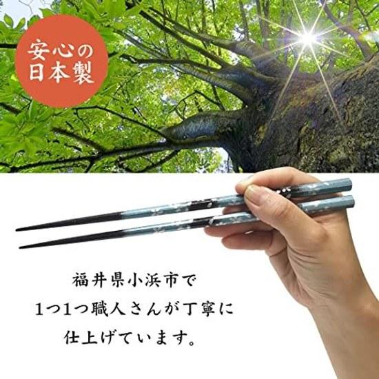 Kohama-produced dishwasher-safe chopsticks made natural wood Japanese-made high-quality modern design wooden bamboo non-slip home use (octagonal men