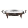 Grelhador de Peixe Elétrico SMVP Oval em Aço Inoxidável