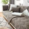 Thick Plush Sofa Covers Non-Slip Couch Cover For Living Room Chaise Lounge Sofa Cushions Solid Color Universal Corner Sofa Towel
