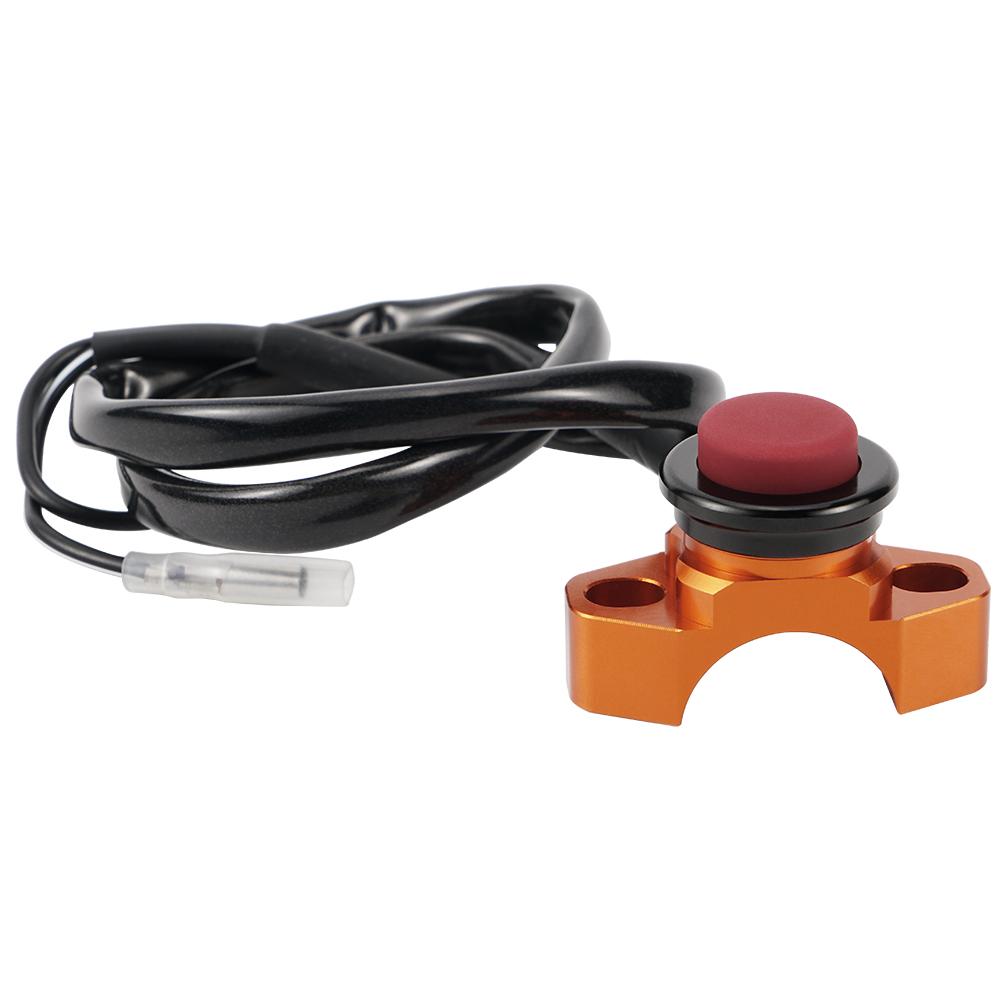 Engine Stop Start Kill Switch Red Push Button For KTM EXC EXCF Yamaha YZF YZ Honda CR CRF Kawasaki Suzuki BMW  Husqvarna Gas Gas оранжевый