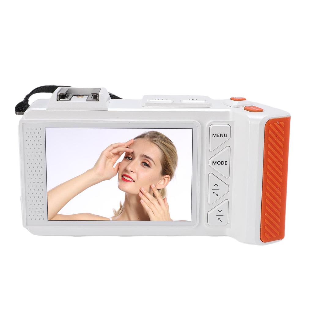 Digital Camera 4K 70MP 50X Zoom Auto   Wide Angle F1.8   Camera With Double Screen Flash for Travel