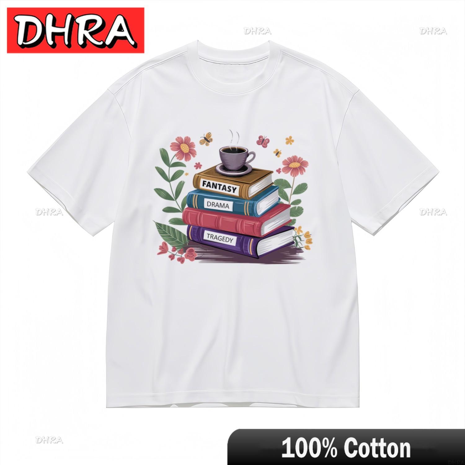 

Womens Breathable Classic TShirt Literary Stack with Flowers Butterflies Tee Minimalist Shirts Tops for Funny Shirts Portrait 3XL