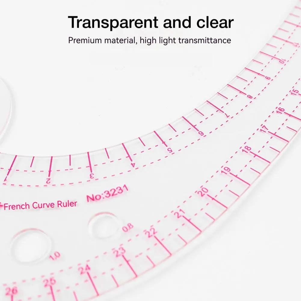 Tailor Measure Ruler Soft Grading Design Ruler French Metric Curve Template Sewing Accessories For Clothing Pattern Making DIY