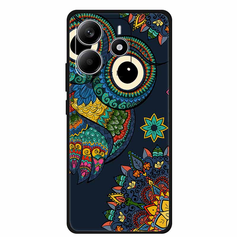 Pour Redmi Note 14 4G GLOBAL Coque Animaux Silicone Souple TPU Étuis de Téléphone Housse Arrière pour Xiaomi Redmi Note14 4G Protecteur Coque