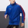 adidas Unisex Navy Orange Classic 3-Stripes Stand Collar Sports Jacket TR30JT-BUOG