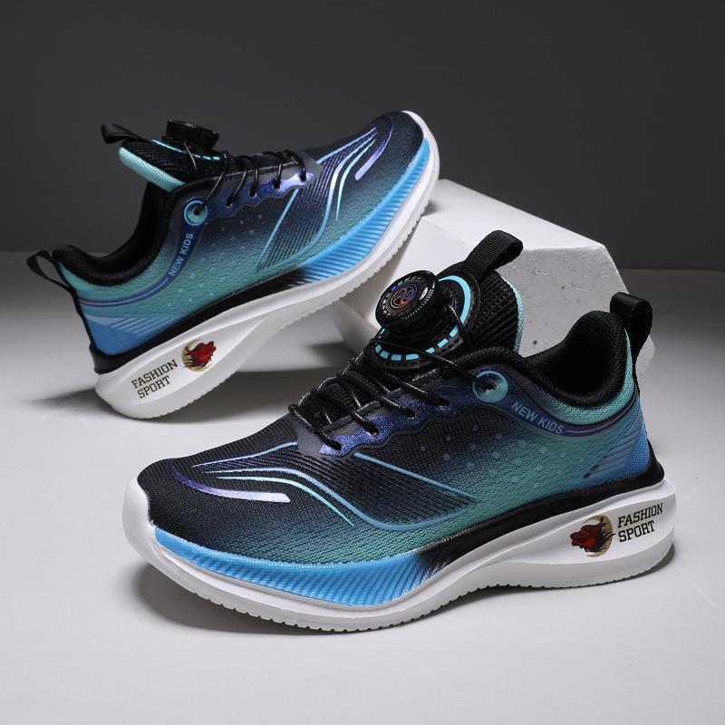 

Chitu children s sports shoes mesh breathable four-season boys and girls button running shoes student-specific shock-absorbing running shoes 40 inner length about 25.5cm