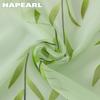 1PC Green Transparent Window Screen Willow Leaf Pattern Offset Printing Curtain Tulle Sheer for Living Room Bedroom Balcony Home Decor NAPEARL