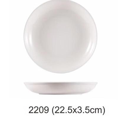 Imitation Porcelain Melamine Round Dinner Plate