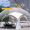 Large Portable Windproof Yurt Tent - Rain & Sun Protection Camping Gazebo