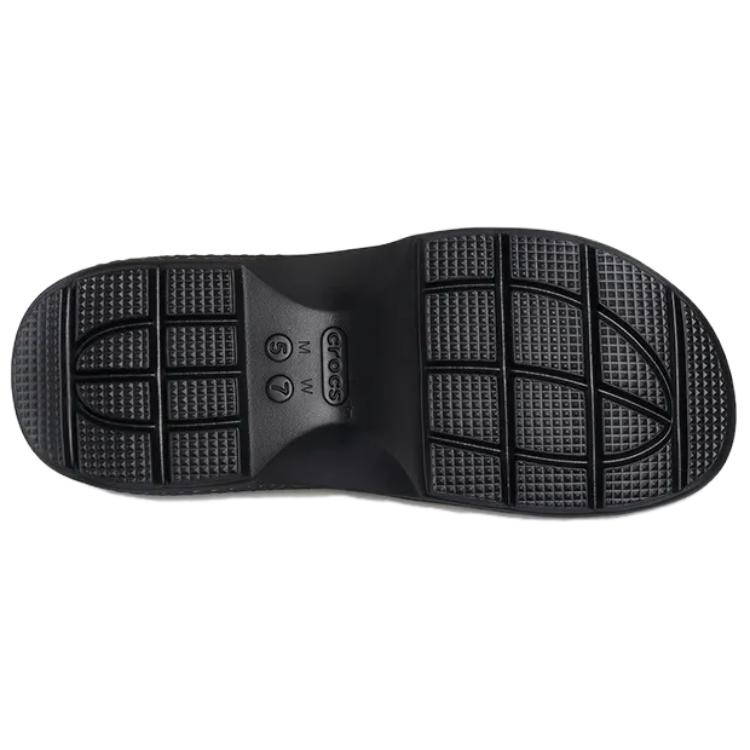 Crocs Fashionable Comfortable Simple Thick Sole Mary Jane Shoes Women Shoes Silver 210437-040