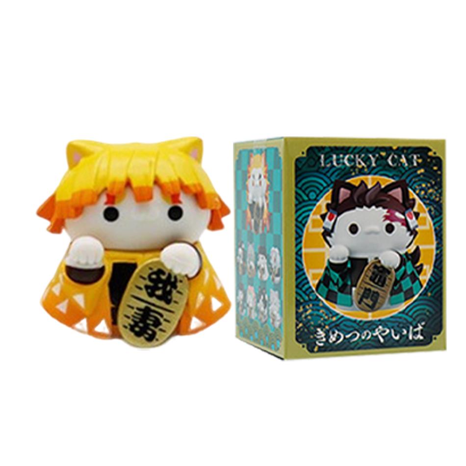 NEW Demon Slayer Anime Figure Toy-Kimetsu No Yaiba MEGA CAT PROJECT Tanjiro Nidouzi Inosuke Zenizu Figurine Model Doll Gift