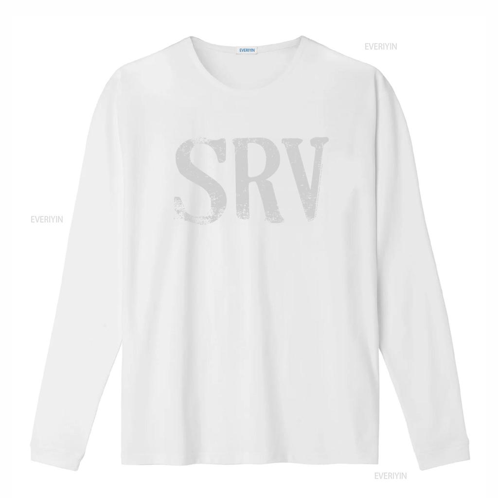 Stevie Ray Vaughan SRV Logo Licensed Classic Rock Blues Music Black T Shirt vintage Washed Comfortable fashion Stylish Slightly