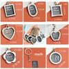 Double-Sided Heart-Shaped Photo Keychain - Couples' Keepsake Gift