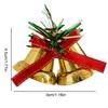 Christmas Bell Decorations Gold Metal Wreath Ornaments With Bowknots Christmas Garland Bell Decor Christmas Tree DIY Decoration