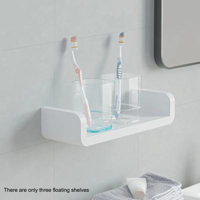 Wall Mounted Shelf Home Bathroom Storage Rack Floating Shelf Living Room Decoration Display Stand Non Drilling Holder