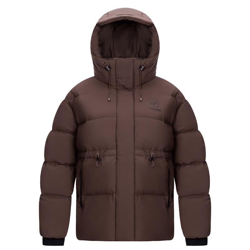 Panda Camel Series Women's Short Hooded Down Jacket