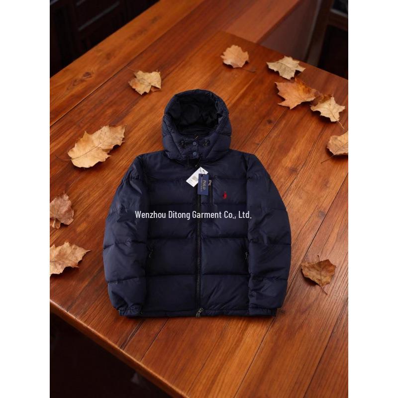Advanced RL Down Jacket with Little Horse Logo - Thick & Warm
