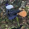 Spinning Garden Stakes for Outside Witch Wind Spinner, Halloween Resin Statue Stake, Spooky Bats Decorative Yard Fall And Spinner Outdoor Art