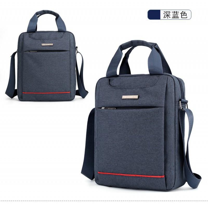 Shoulder Bag Crossbody Men s Handbag Casual Business Briefcase Multi-layer Backpack 26x8x32 синий