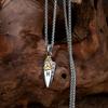 Norse Runes Odin's Spear Gungnir Necklace Men Gold Color Stainless Steel Arrowhead Pendant Valknut Talisman Male Vikings Jewelry
